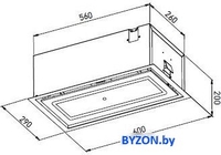 Кухонная вытяжка ZorG Akord 1060 60 S (черный) - фото2