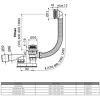 Сифон Alcaplast A504CKM-80 - фото2