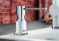 Дозатор для жидкого мыла Blanco Lato (хром/белый) - фото2