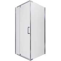 Душевой уголок Triton Терра Хром А1 90х90 без поддона (прозрачное стекло) - фото