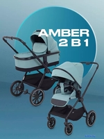 Универсальная коляска MOWbaby Amber 2 в 1 MB067 (мятный) - фото2