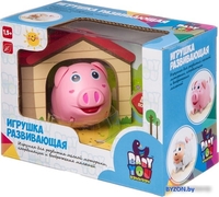 Развивающая игрушка Bondibon Baby You Поросенок с будкой ВВ3219 - фото2, картинка2 Развивающая игрушка Bondibon Baby You Поросенок с будкой ВВ3219 - фото2