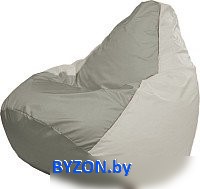 Кресло-мешок Flagman Груша Супер Мега 4XL Г5.1-334 (серый/белый) - фото