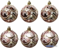 Елочная игрушка Волшебная страна Орнамент 007484 6 шт - фото