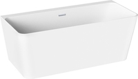 Ванна Wellsee Bromance 170x78 231601001 (пристенная ванна белый глянец, экран, ножки, сифон-автомат хром) - фото2