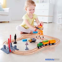 Набор железной дороги Hape Набор с краном E3732 - фото2