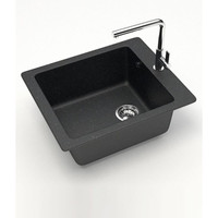 Кухонная мойка Teymi Helmi 50x42 T120104 (черный матовый) - фото2