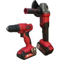 Edon OAF21-AD/AG (шуруповерт, болгарка, 2 АКБ, кейс) - фото