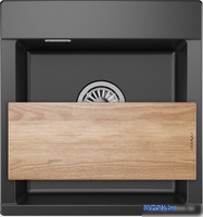 Кухонная мойка Granula ES-4701 (шварц) - фото