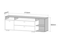Комод ДСВ Ланс К202 (белый/дуб бунратти) - фото2, картинка2 Комод ДСВ Ланс К202 (белый/дуб бунратти) - фото2