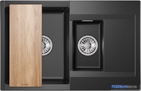 Кухонная мойка Granula ES-7808 (шварц) - фото