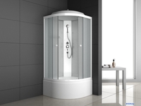 Душевая кабина Oda 8500BM (белый/матовое стекло) - фото2