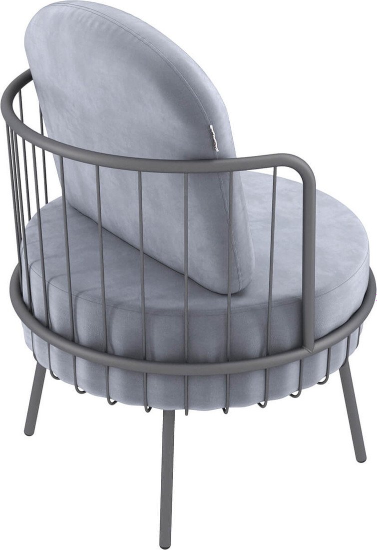 Интерьерное кресло Sheffilton SHT-AMS123 (стальной серый/графит муар) - фото2, картинка2 Интерьерное кресло Sheffilton SHT-AMS123 (стальной серый/графит муар) - фото2