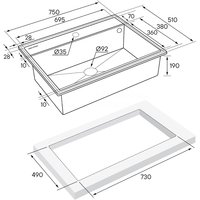 Кухонная мойка Paulmark Stepia 80 PM117551-AN (антрацит) - фото2