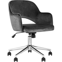 Кресло Stool Group Кларк велюр (серый) - фото