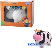 Набор для рисования Bondibon Копилка-подарок. Коровка/ ВВ0979 - фото