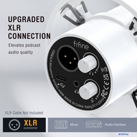 Проводной микрофон FIFINE K688 (белый) - фото2