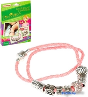 Набор для рукоделия Bondibon Eva Moda Витой браслет с шармами ВВ4893 - фото