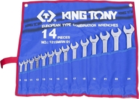 Набор ключей King Tony 1215MRN01 (14 предметов) - фото