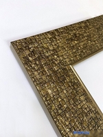 Зеркало Декарт Настенное в раме 8Л1669 (золотистый перламутр) - фото2