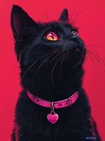 Алмазная мозаика Феникс+ Черная кошка 70816 - фото