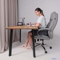 Офисное кресло AksHome Paradis (ткань, светло-серый) - фото2