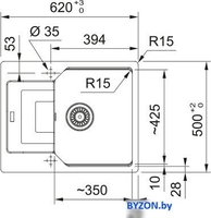 Кухонная мойка Franke Urban UBG 611-62 114.0687.263 (оникс) - фото2