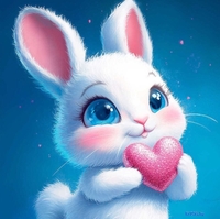 Алмазная мозаика Феникс+ Влюбленный зайчик 70828 - фото