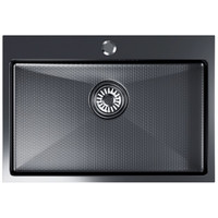 Кухонная мойка Mixline Pro 552937 (черный графит, с сифоном) - фото