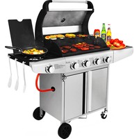 Газовый гриль для дачи Koler Relish v1 (серебристый) - фото