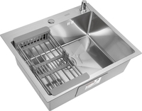 Кухонная мойка ARFEKA ECO AR мойка 600*500, коландер, дозатор SATIN DECOR MILLET GRAINS - фото2