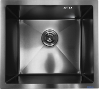 Кухонная мойка Asteria A5045NB-D1 (черный декор) - фото