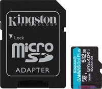 Карта памяти Kingston Canvas Go! microSDXC 512GB SDCG4/512GB (с адаптером) - фото