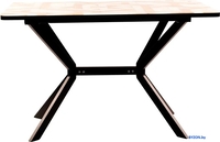 Кухонный стол ВВР Миллер 3D (5/черный №7, стекло 120-160/80) - фото2