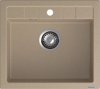 Кухонная мойка GranFest Quadro 561 (песочный) - фото