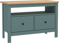 Тумба Mio Tesoro Сага 2 ящика 2.08.03.080.16 (темно-бирюзовый/ясень) - фото, картинка Тумба Mio Tesoro Сага 2 ящика 2.08.03.080.16 (темно-бирюзовый/ясень) - фото