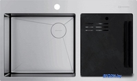 Кухонная мойка Omoikiri Akisame 86-2 Side in (нержавеющая сталь) - фото