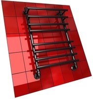 Полотенцесушитель Двин F8 BL Primo 80x50 (черный матовый) - фото2