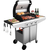 Газовый гриль для дачи Koler Relish v1 Compact (серебристый) - фото