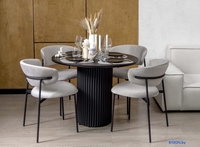 Кухонный стол Notta Барел 100 615165 (черный/черный) - фото2