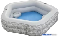 Надувной бассейн Bestway Splash Paradise 54423 (213х206х53) - фото