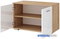 Тумба для обуви Памир Италия О-800 (ясень шимо темный/ясень шимо светлый) - фото2