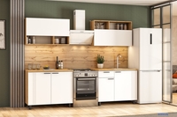 Готовая кухня NN мебель Монако K Серия 2 (дуб золотой/белый матовый/дуб вотан) - фото2