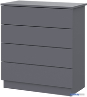 Комод Mio Tesoro КМ 4 (графит серый) - фото, картинка Комод Mio Tesoro КМ 4 (графит серый) - фото