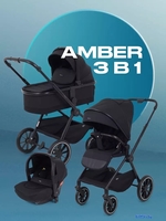 Универсальная коляска MOWbaby Amber 3 в 1 MB068 (мятный) - фото2