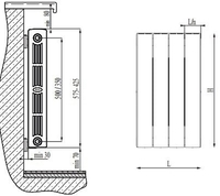 Биметаллический радиатор Rifar SUPReMO 500 (8 секций) - фото2
