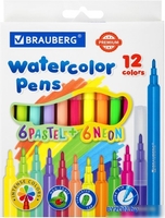 Фломастеры BRAUBERG Premium 152198 (12 цв) - фото