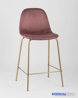 Стул Stool Group Валенсия SN полубарный OS-001CB HLR-44 (велюр розовый/золотые ножки) - фото2