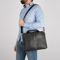 Сумка Poshete 196-1803-40-DGR (серый) - фото2