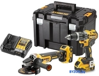 DeWalt DCK2080P2T (шуруповерт, болгарка, 2 АКБ, кейс) - фото